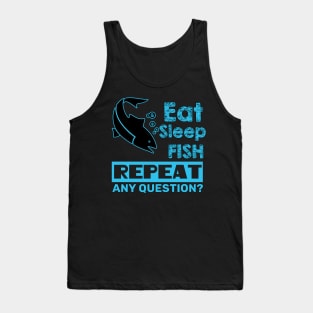 Fishing - Eat Sleep Fish Repeat Tank Top